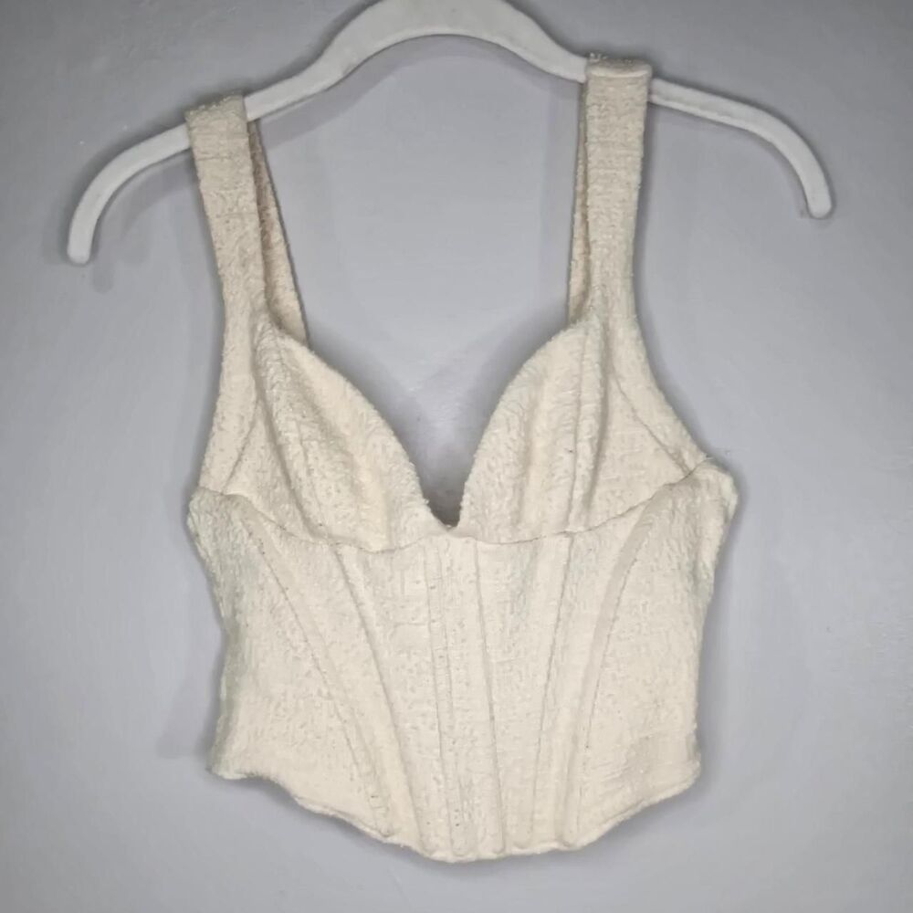 Zara Women's Cream and White Corset